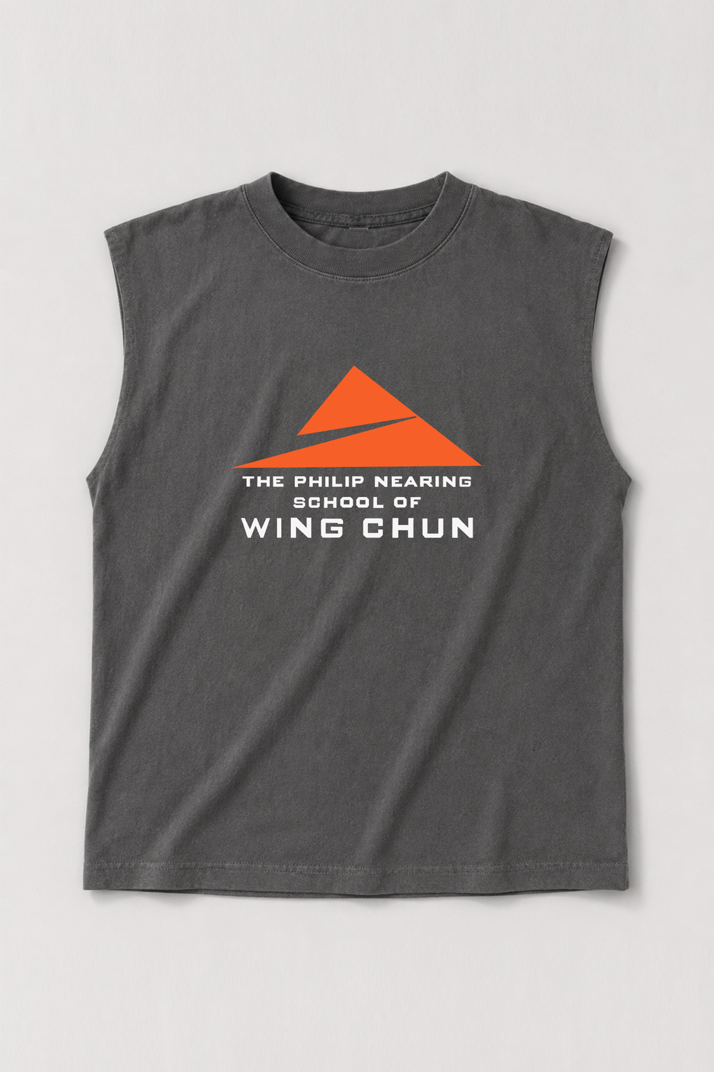 Classic Logo Unisex Cutoff Tank - Faded Black