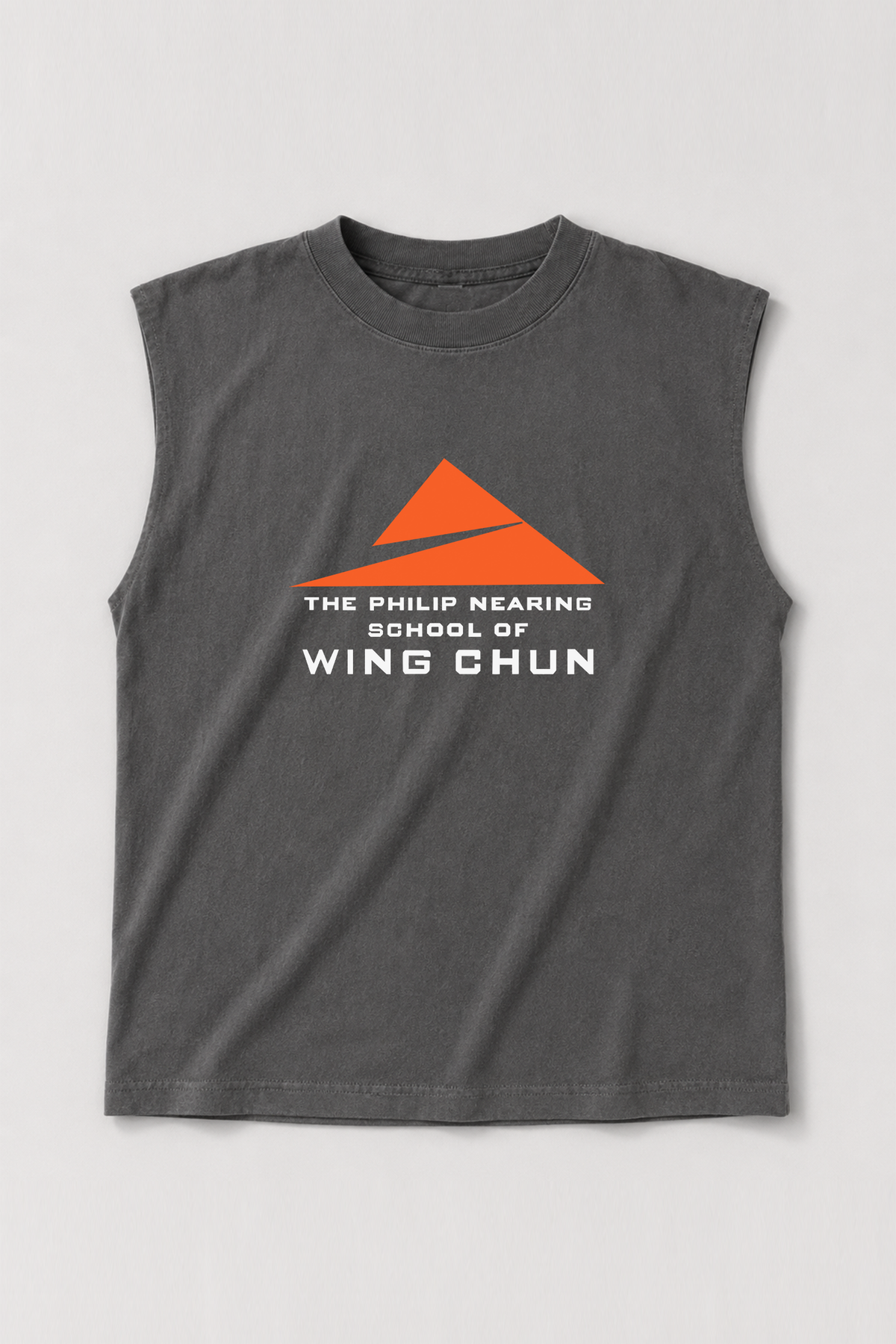 Classic Logo Unisex Cutoff Tank - Faded Black