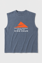 Classic Logo Unisex Cutoff Tank - Faded Navy
